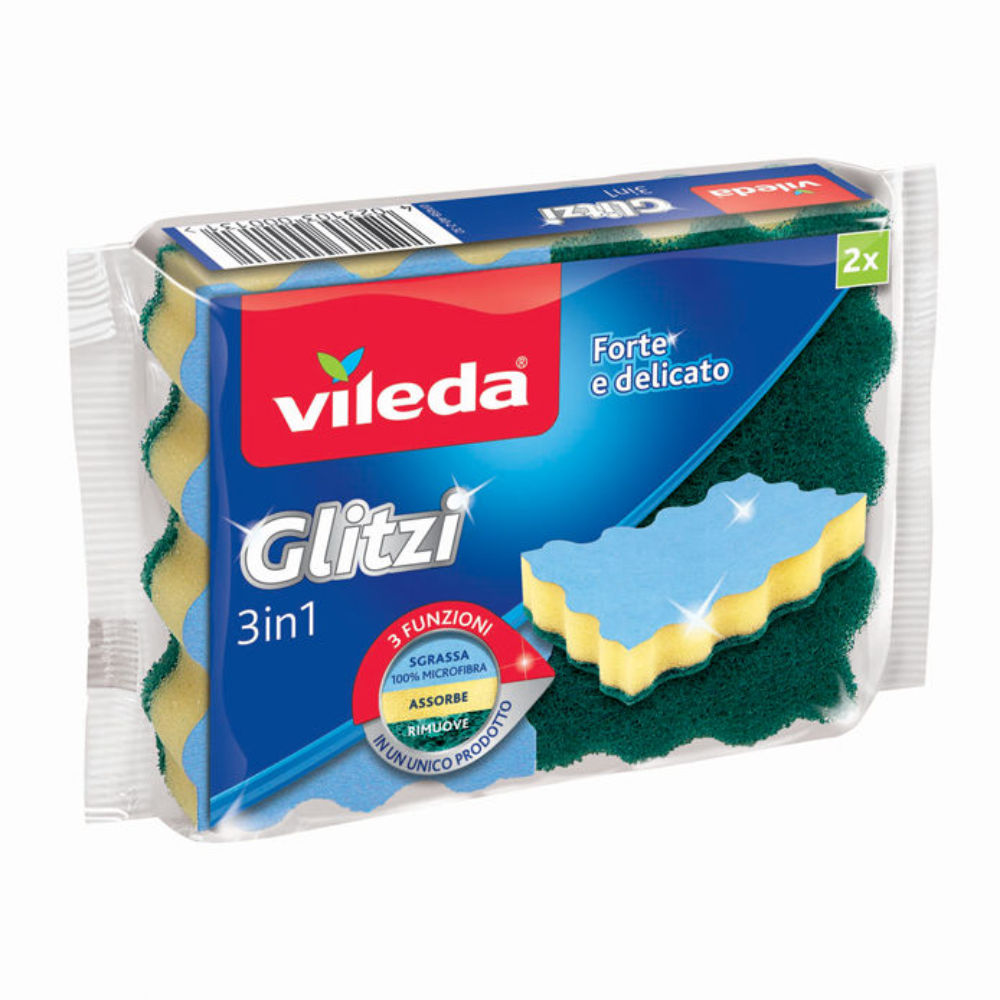 VILEDA SPUGNA GLITZI 3IN1 - 2PZVileda