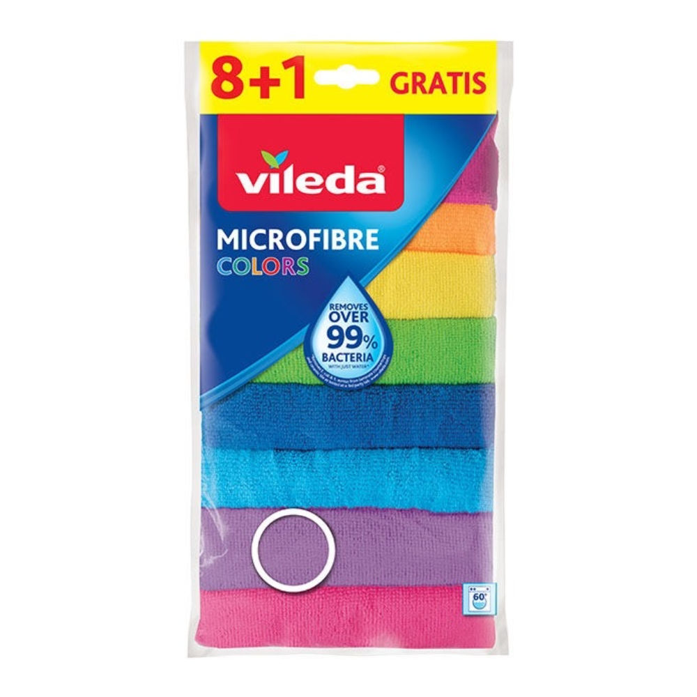 VILEDA PANNI MICROFIBRE COLORS 8+1Vileda