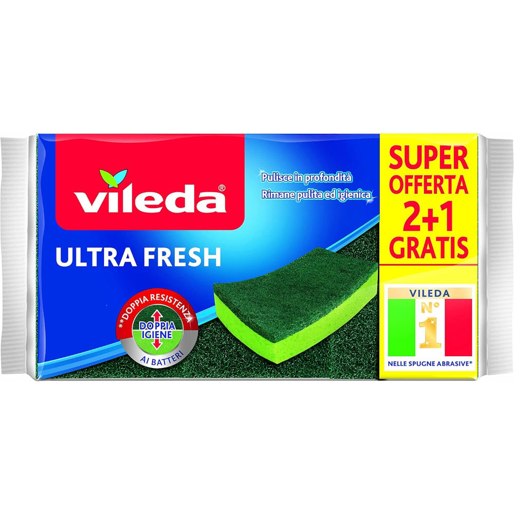 VILEDA SPUGNE ULTRA FRESH 2+1Vileda
