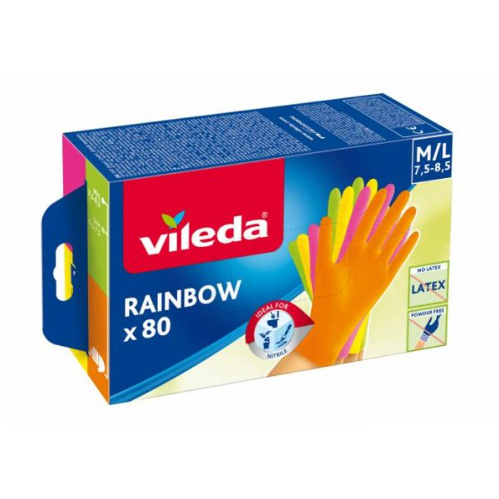 VILEDA GUANTI RAINBOW - M/L - 80PZVileda