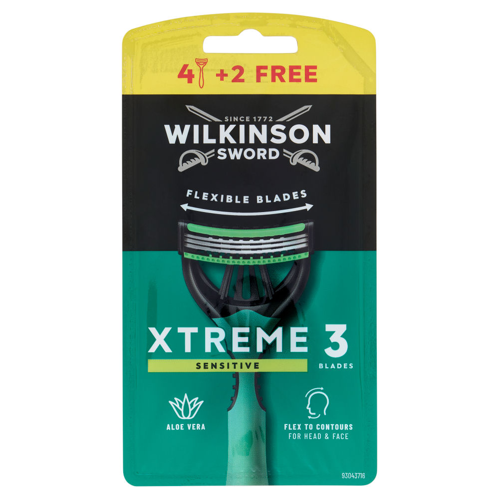 Wilkinson Xtreme 3 Sensitive Men's 4+2 FreeWilkinson