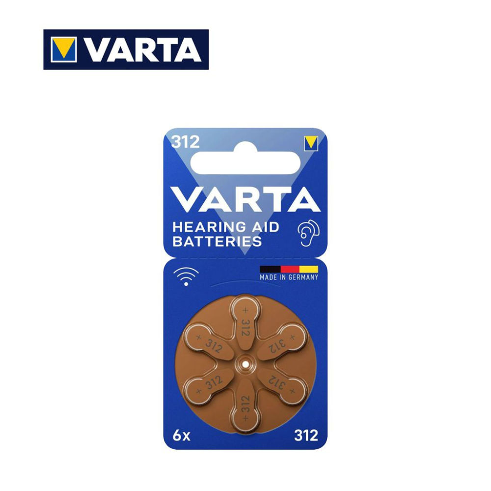 VARTA HEARING AID BATTERIA A BOTTONE V312 6PZVarta