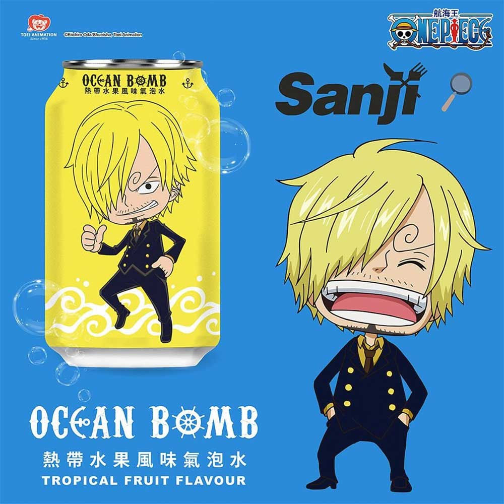 FIZZY DRINK TROPICAL FRUIT - ONE PIECE 330MLAsian Food