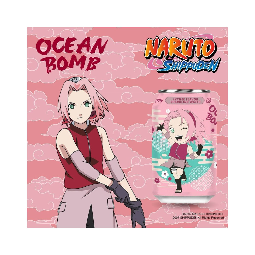 DRINK GASSATO AL LITCHI - NARUTO 330MLAsian Food