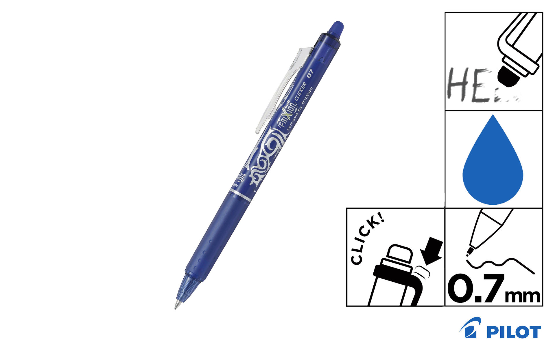 SFERA PILOT FRIXION CLICKER BLUFrixion