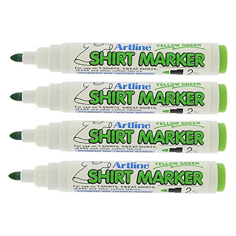 PENNARELLO MARKER X TESSUTI T-SHIRT VERDE CHIAROArtline