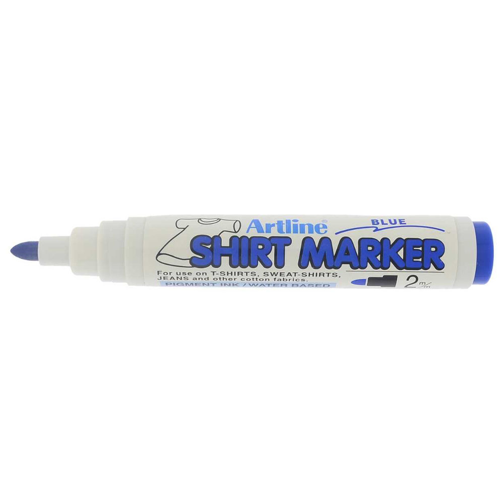 PENNARELLO MARKER X TESSUTI T-SHIRT BLUArtline