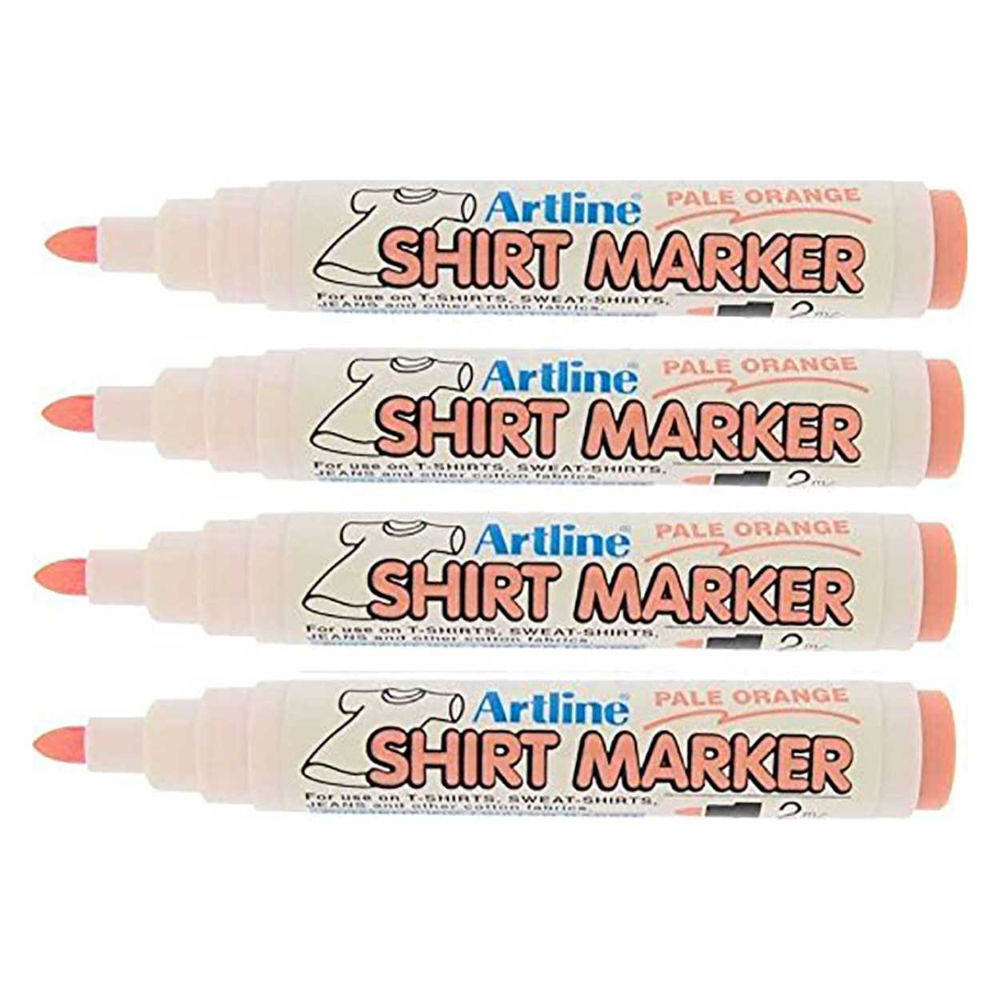 PENNARELLO MARKER X TESSUTI T-SHIRT PALE ORANGEArtline