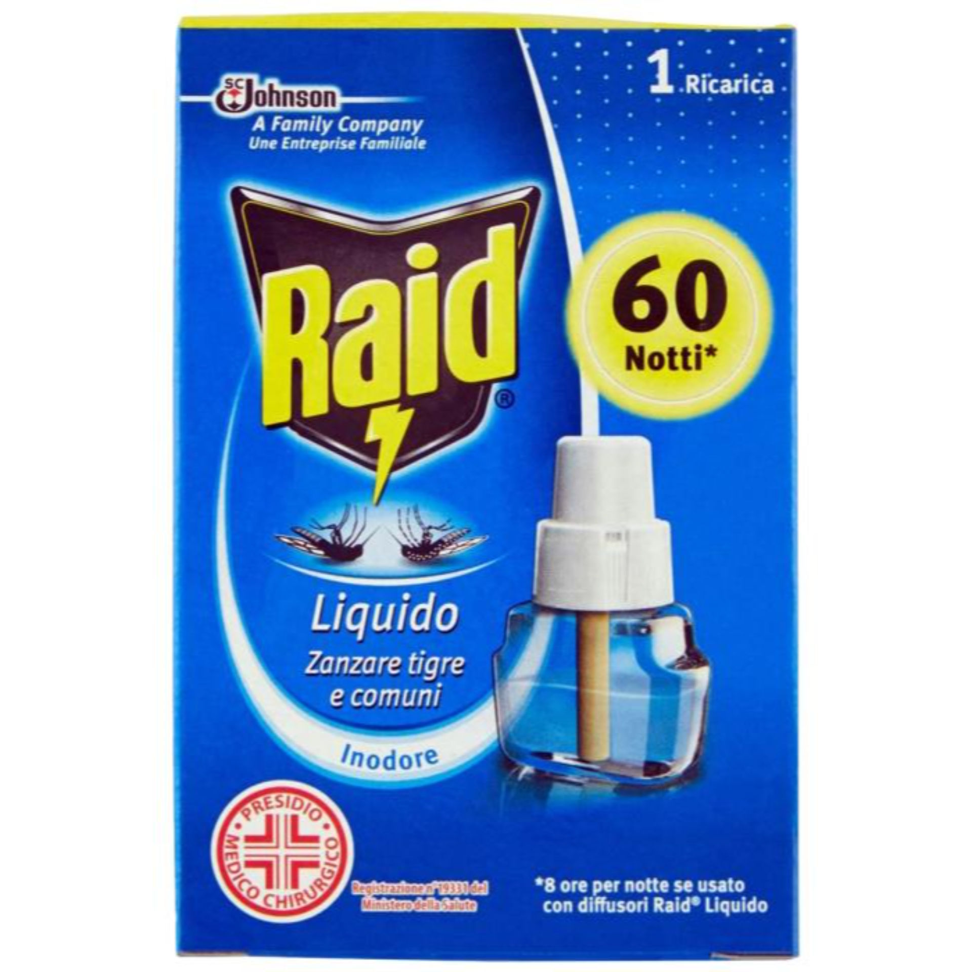 RAID LIQUIDO RICARICA 60 NOTTI A.398Raid