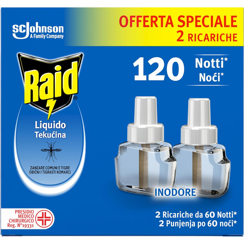 RAID RICARICA LIQUIDO ANTIZANZARA 2x 36MLRaid