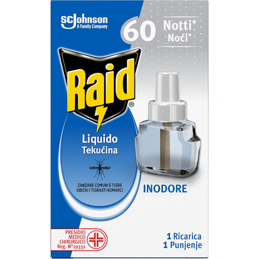 RAID RICARICA LIQUIDO ANTIZANZARE INODORE - 36MLRaid