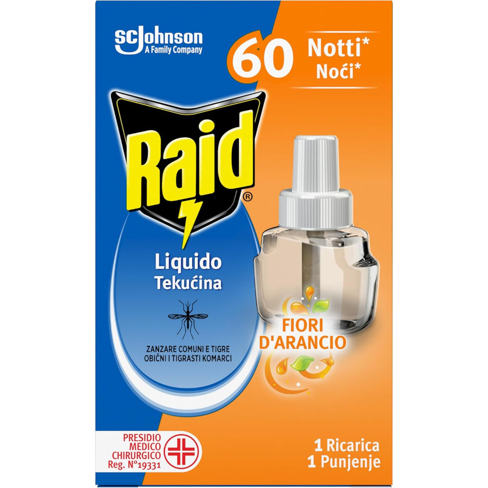 RAID RICARICA LIQUIDO ANTIZANZARE ARANCIO - 36MLRaid