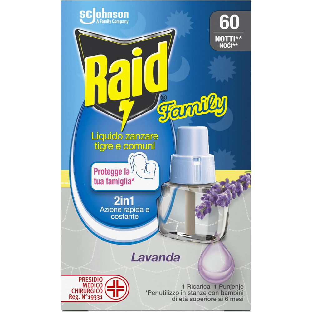 RAID RICARICA LIQUIDO ANTIZANZARE LAVANDA - 36MLRaid