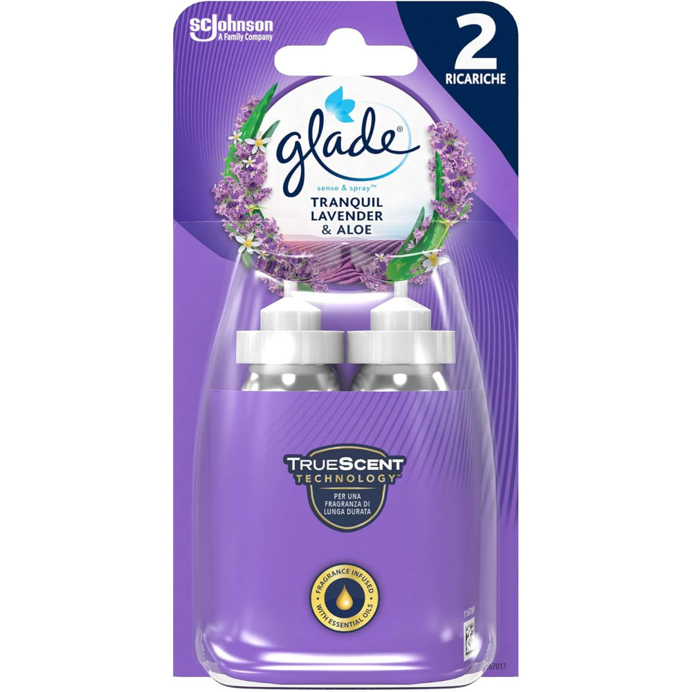 GLADE SENSE & SPRAY RICARICA - LAVANDA & ALOE - 2PZGlade