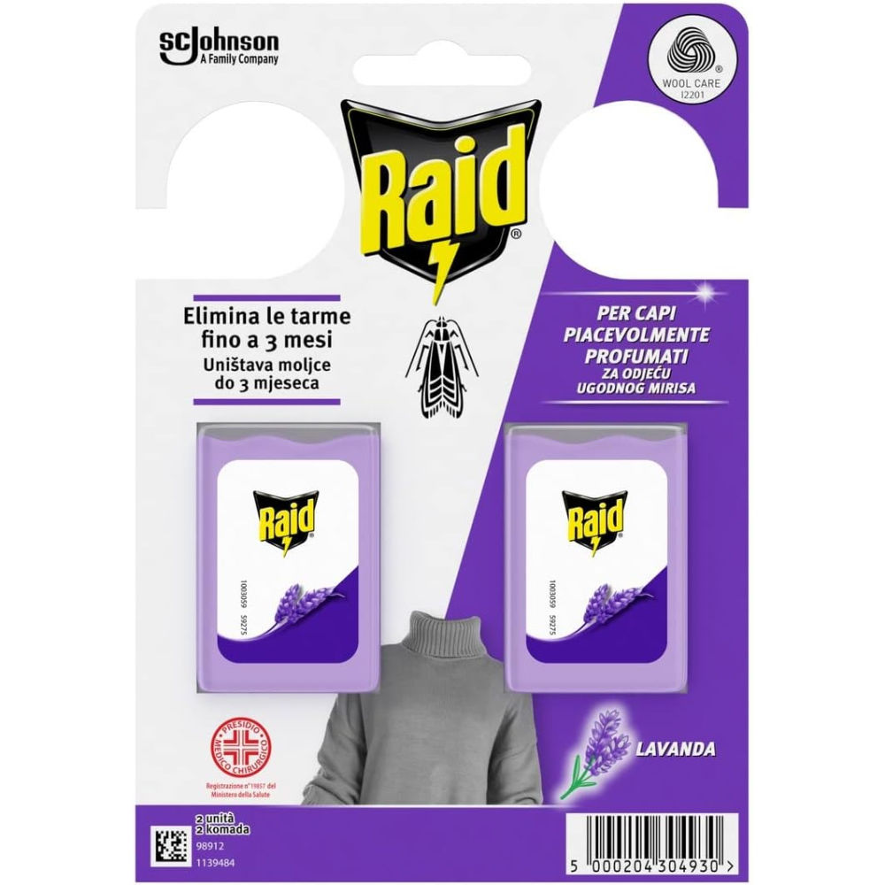 RAID GEL ANTI TARME - LAVANDA - 2PZRaid