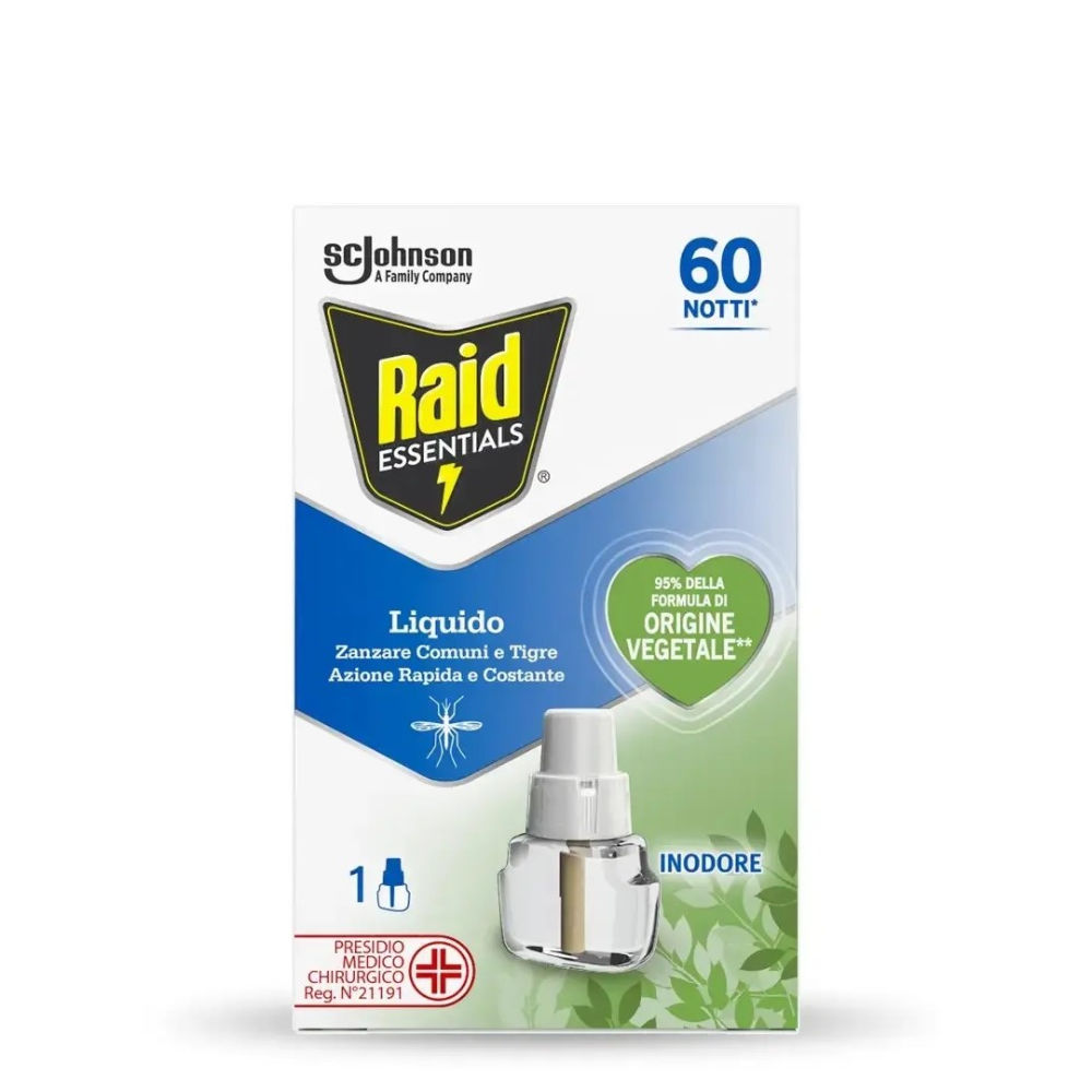 RAID RICARICA LIQUIDO ANTIZANZARE ESSENTIALS - 36MLRaid