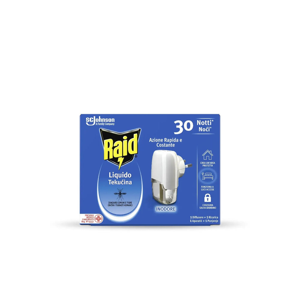 RAID DIFFUSORE LIQUIDO BASE + 1 RICARICARaid