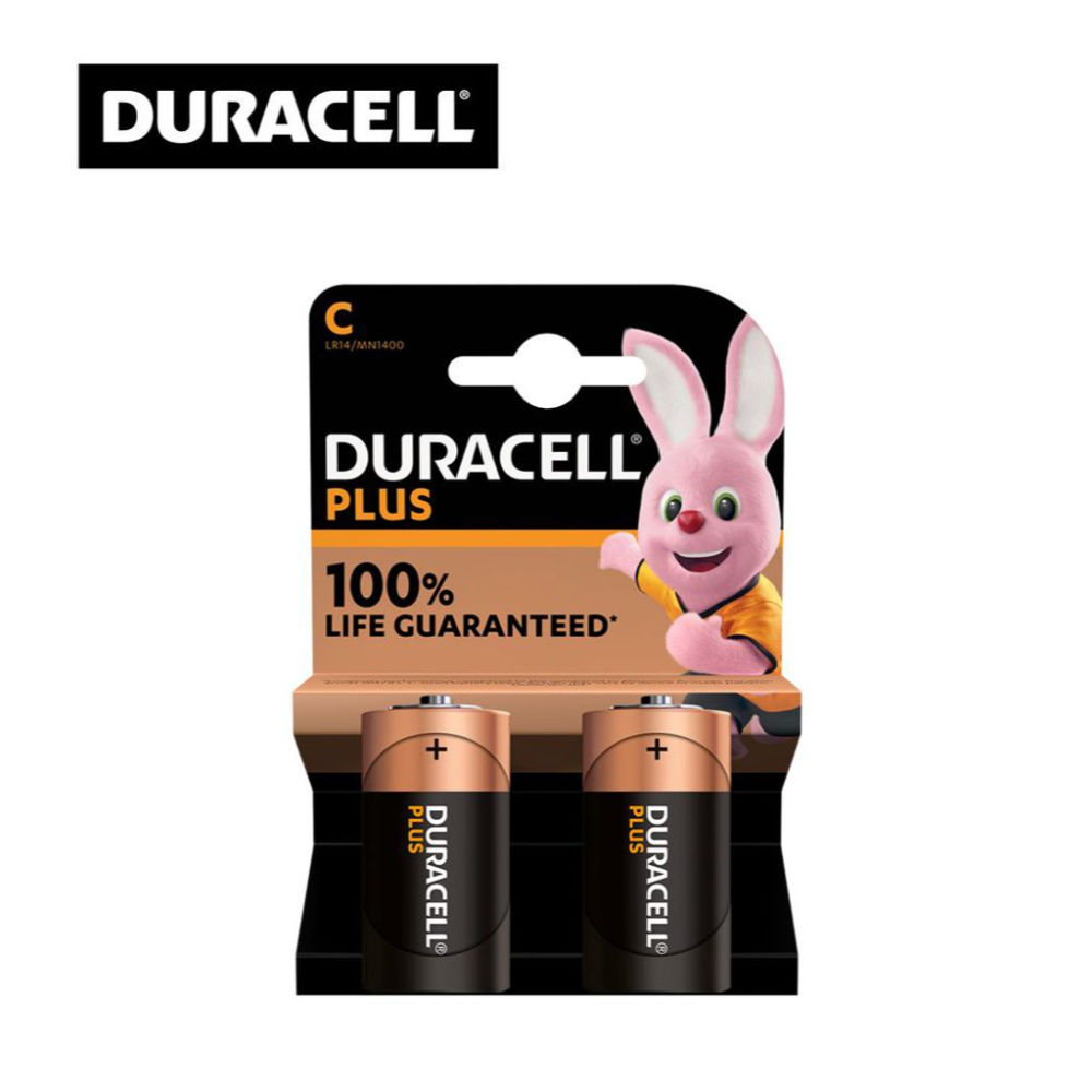 C 1/2 TORCIA MN1400 DURACELL PLUS 100% PILA BL2Duracell