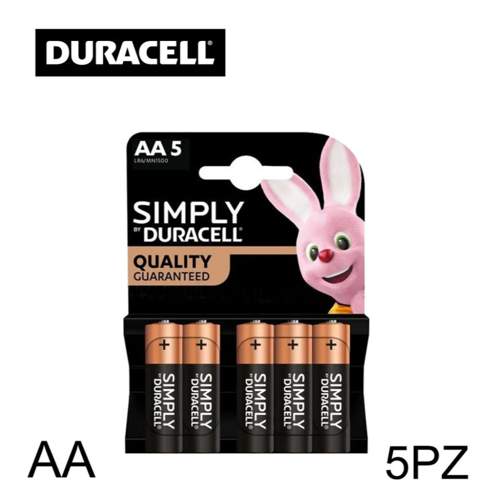 AA SIMPLY DURACELL PILA BL5Duracell