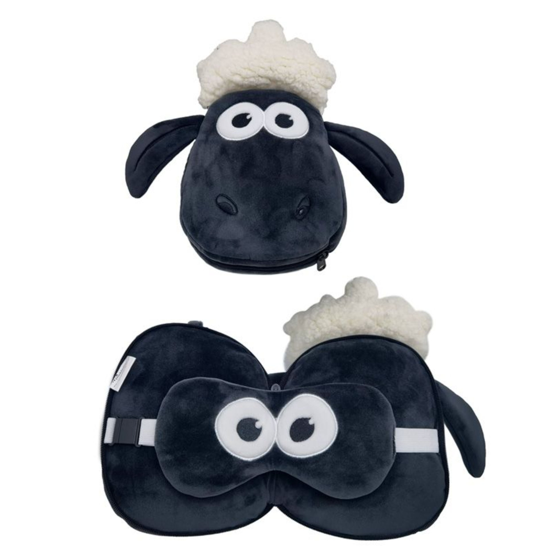 Cuscino da Viaggio con Maschera Relaxeazzz - Shaun, Vita da PecoraPuckator