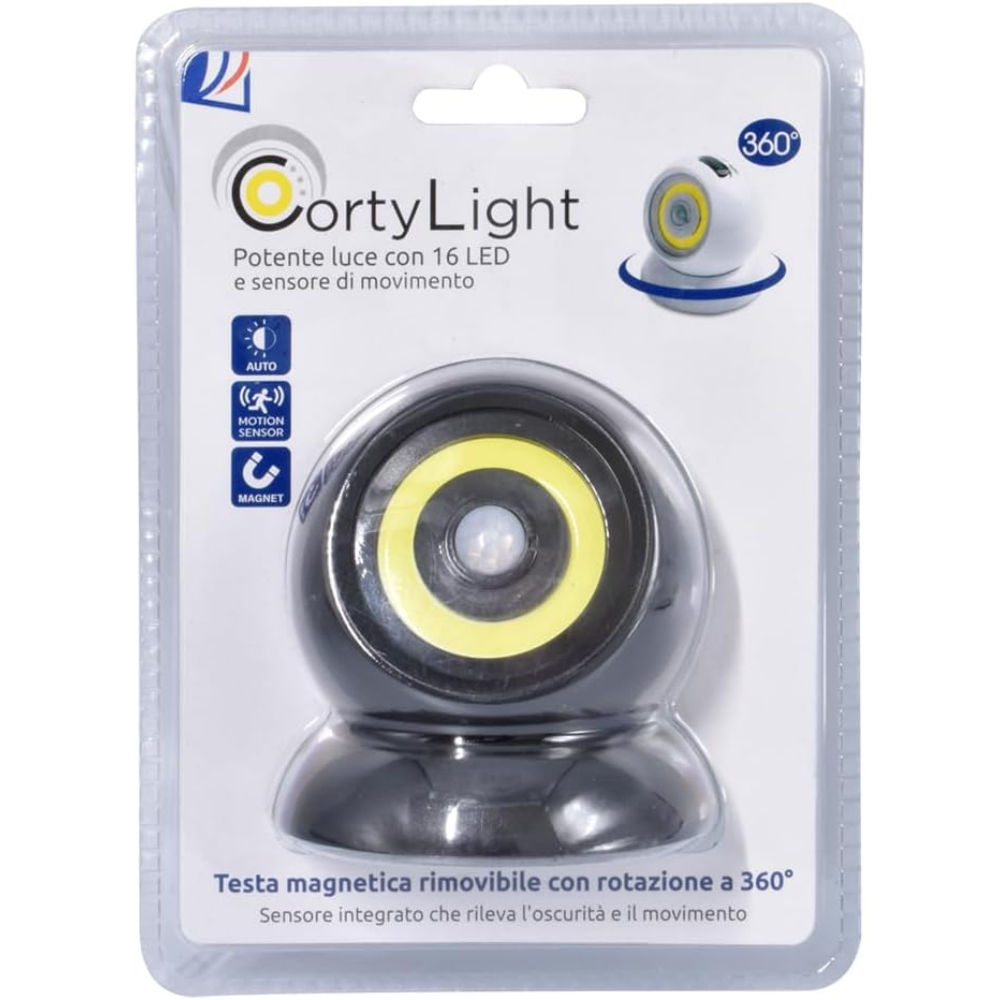 Corty Light - Luce LED Senza Fili con Sensore di MovimentoEuro Marketing