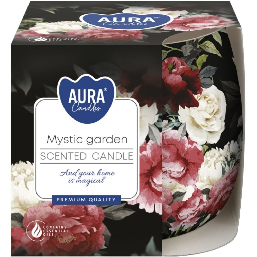 CANDELA DECORATA - MYSTIC GARDEN - 100GAura
