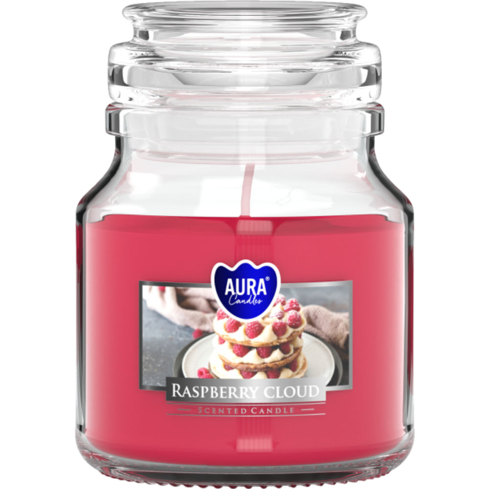 Aura Candela in Vetro 120g - Raspberry CloudAura