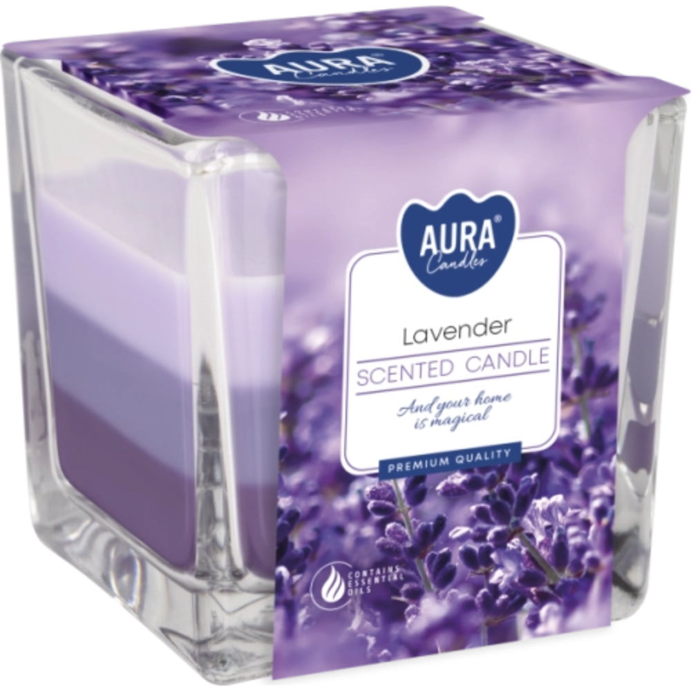 CANDELA TRICOLORE - LAVANDA - 170GAura