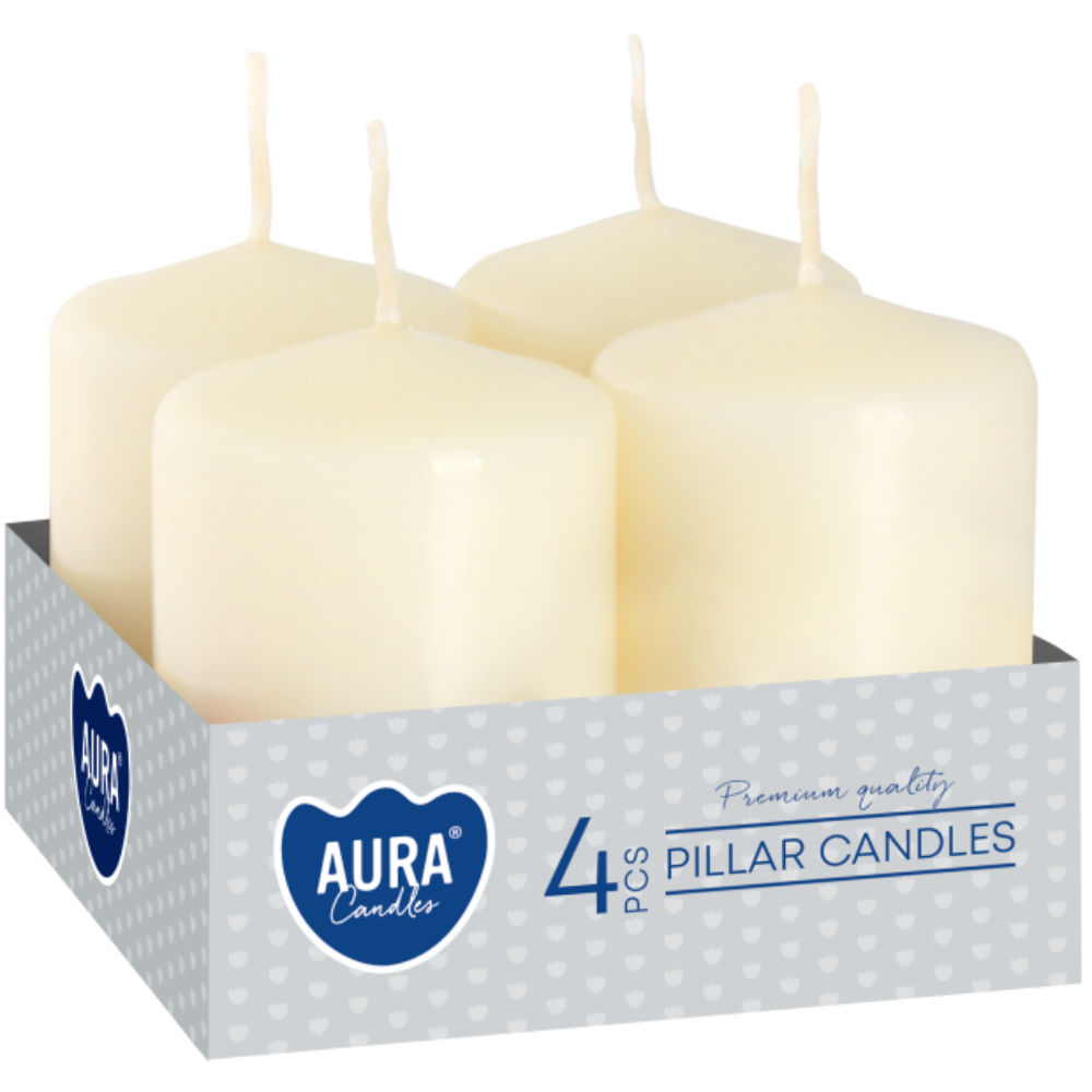SET 4 CANDELE VOTIVE 3,8X6CM - AVORIOAura