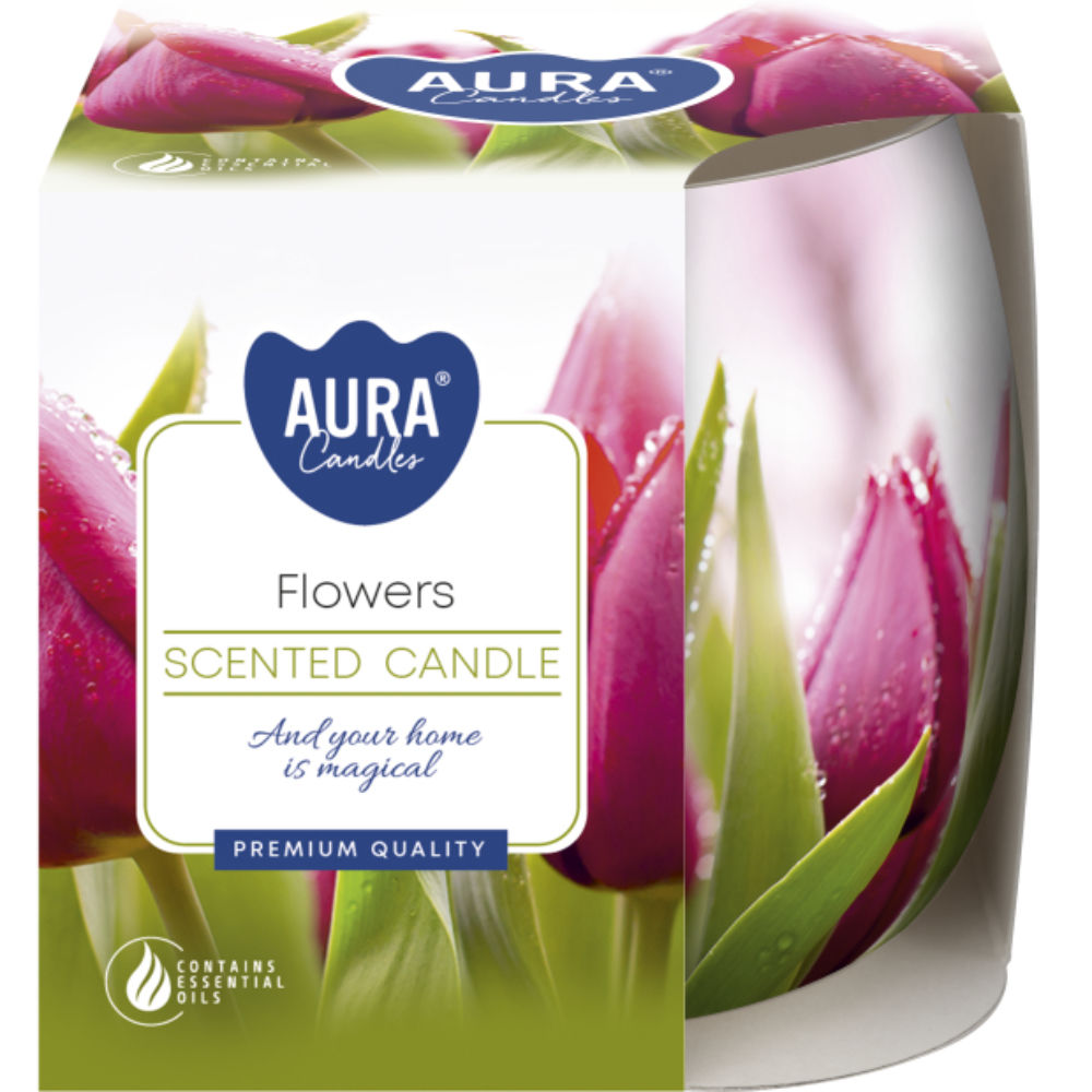 CANDELA DECORATA - FLOREALE - 100GAura