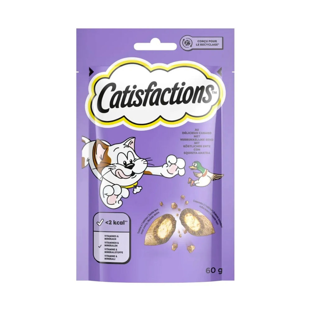 Catisfactions Snack per Gatto - Anatra - 60gCatisfaction