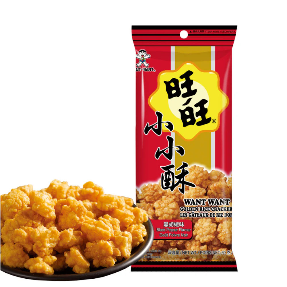 RICE CRACKERS AL PEPE NERO 60GAsian Food