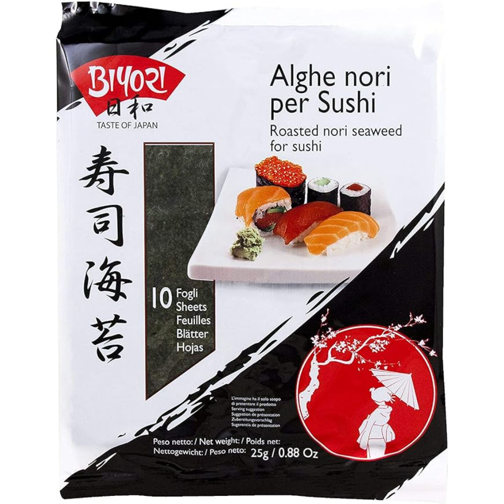 BIYORI ALGHE NORI - 10 FOGLI 25GAsian Food