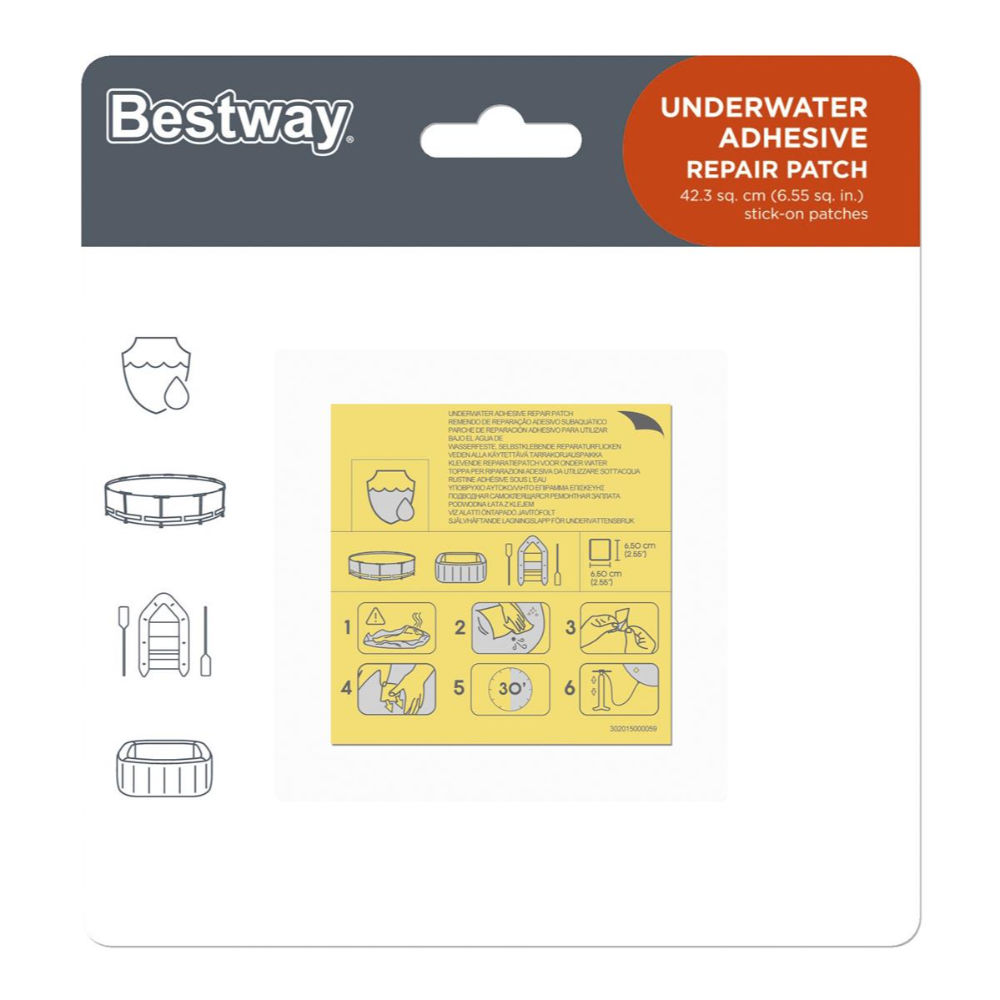 TOPPE DI RIPARAZIONE PER PISCINE - 10PZBestway