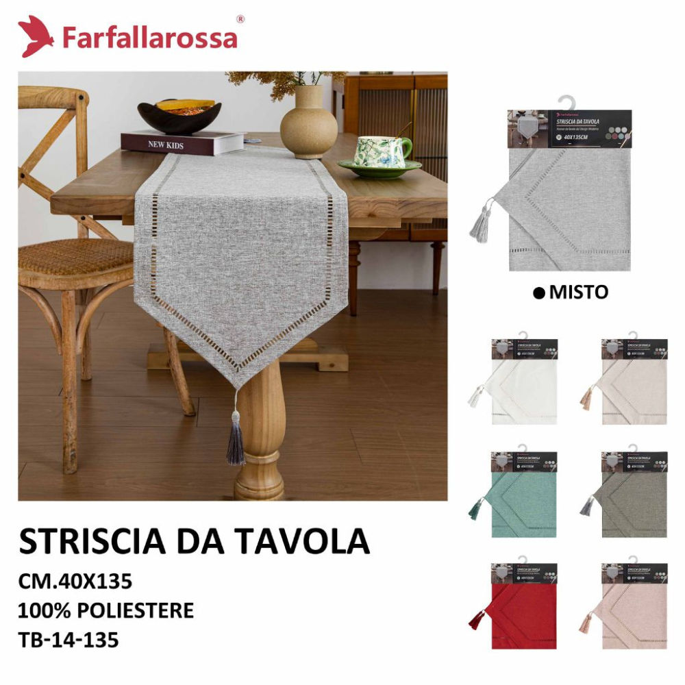 Runner da Tavola 40x135cm - TB14135FarfallaRossa