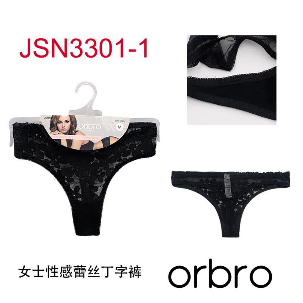 JSN3301-1 SEXY PERIZOMA LACE NEROOrbro Underwear