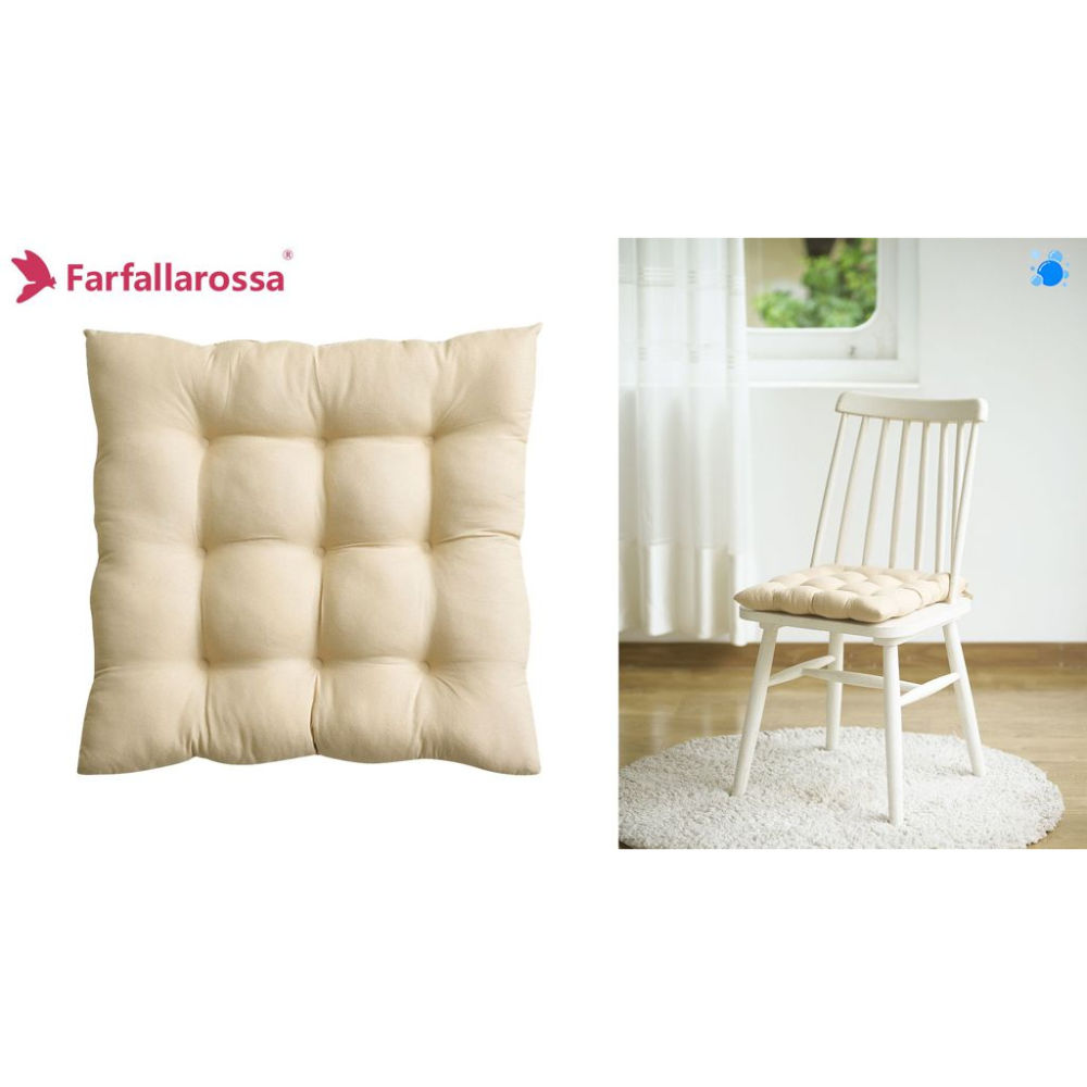 Cuscino per Sedia 40x40cm - BeigeFarfallaRossa