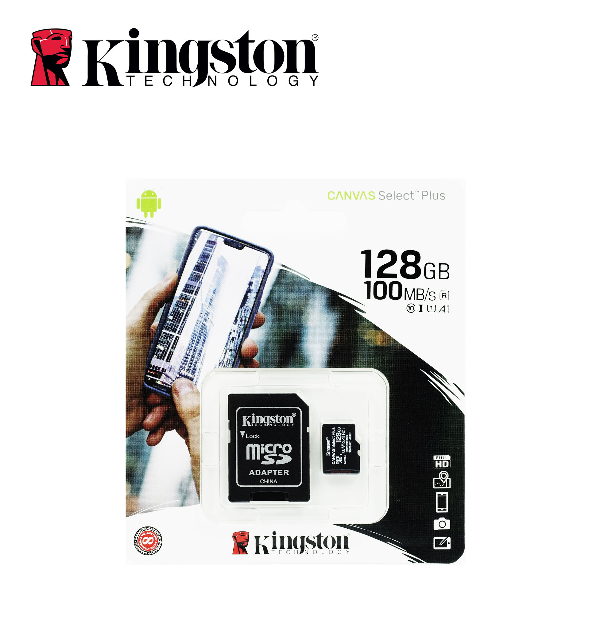 KINGSTON MICRO SD CARD CLASSE10 128GBKingston