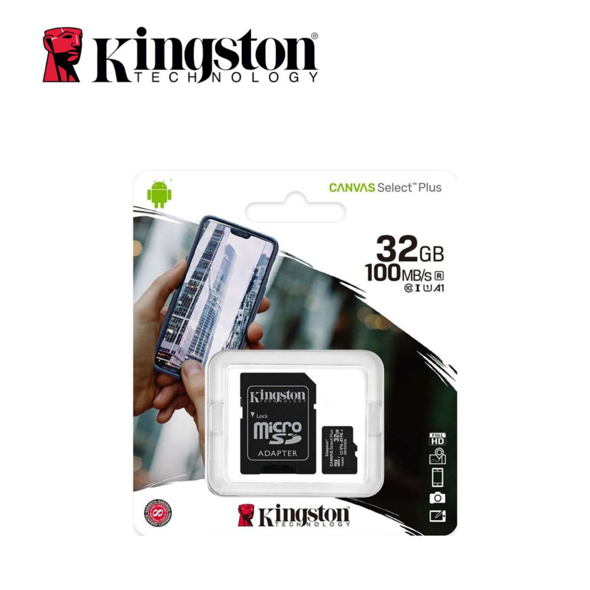 32GB MICROSD KINGSTON CL 10 HD VIDEO 80MKingston