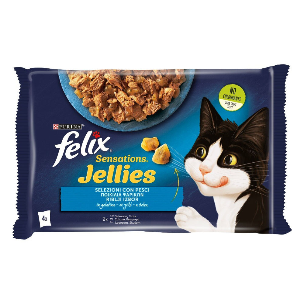 FELIX - Sensations Jellies Selezioni con Pesci - 4x85gFelix