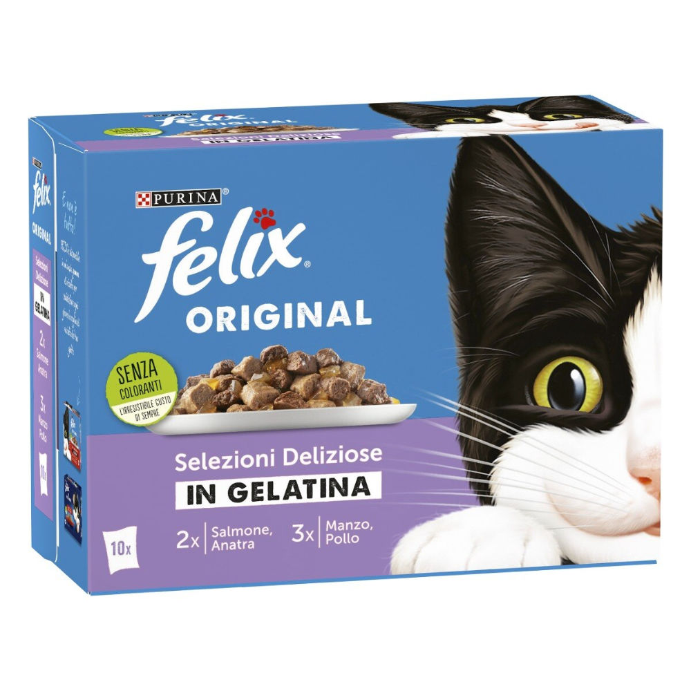 FELIX - Original Selezioni Deliziose in Gelatina - 10x85gFelix