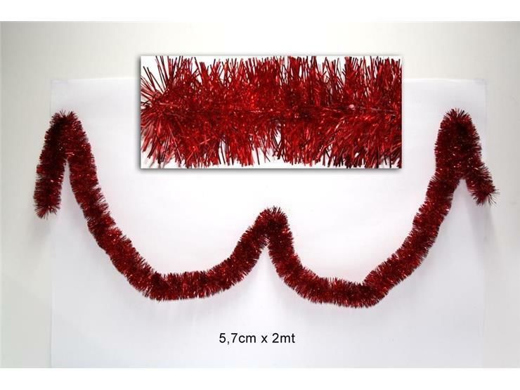 FILO ADDOBBO ROSSO 5.7 CM X 2MT 6PLYHC6-5.7Due Esse