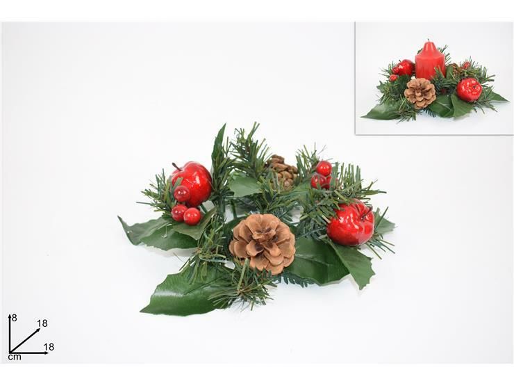 GIROCANDELA C/PIGNA E FRUTTO ROSSO   ART.1800850-1Due Esse
