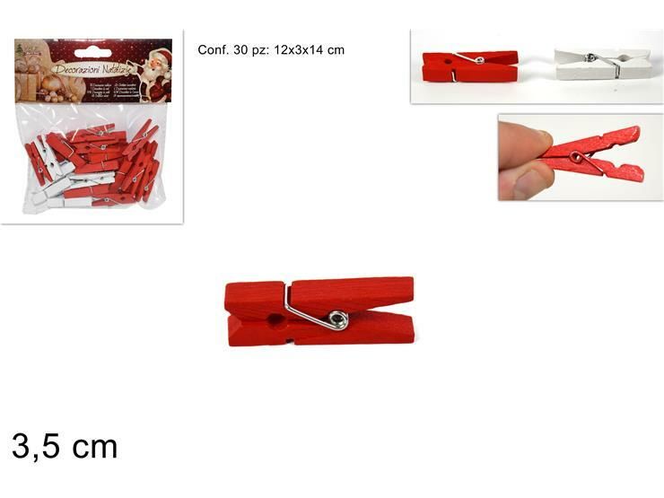 MOLLETTINE LEGNO SET 30PZ 2 COL 4 CM ART. XL134-1/Due Esse