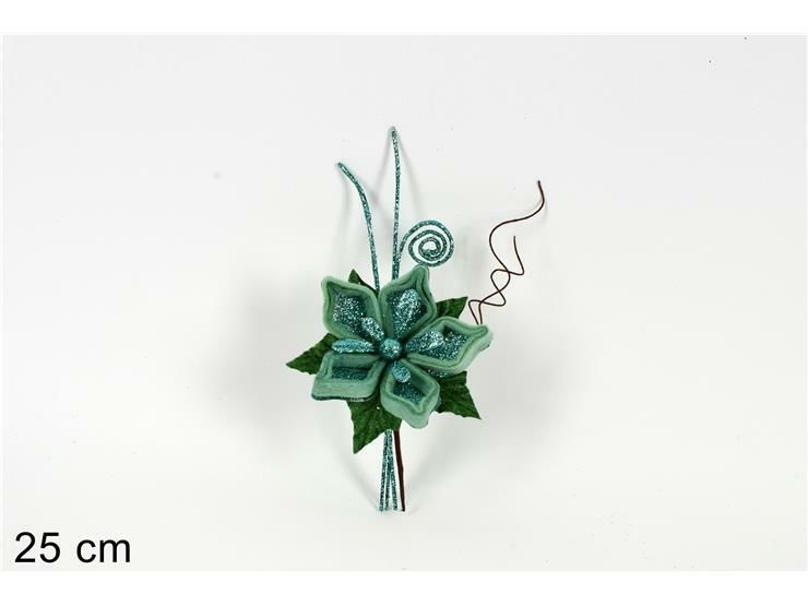 RAMO FIORE NATALIZIO 25CM VERDE BMD-167/GREENDue Esse