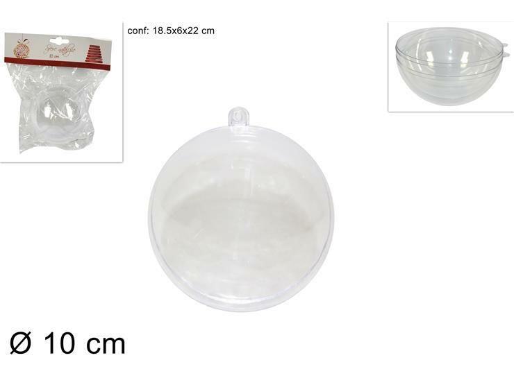 SFERA PLASTICA TRASPARENTE 10CM AXX/10 (1001)Due Esse