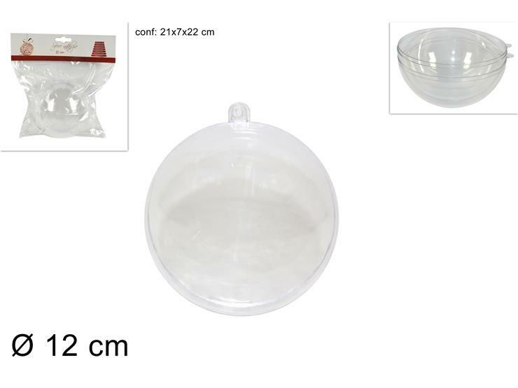 SFERA PLASTICA TRASPARENTE 12CM AXX/12 (1201)Due Esse