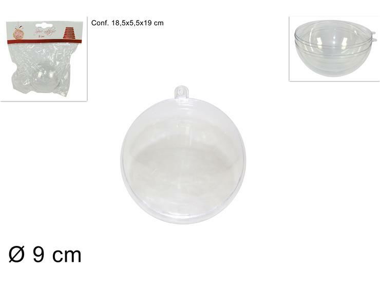 SFERA PLASTICA TRASPARENTE 9CM AXX/09 (0901)Due Esse