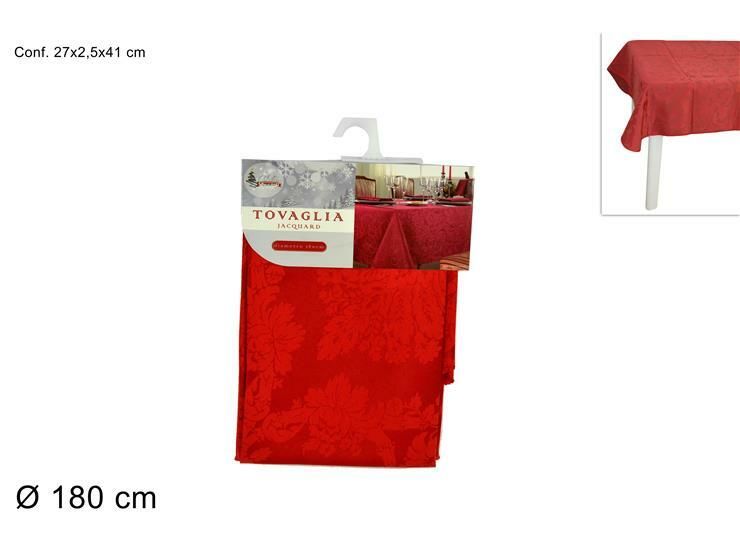 TOVAGLIA ROSSA JACQUARD 180CM RD ART.10015 (F.2.10Due Esse
