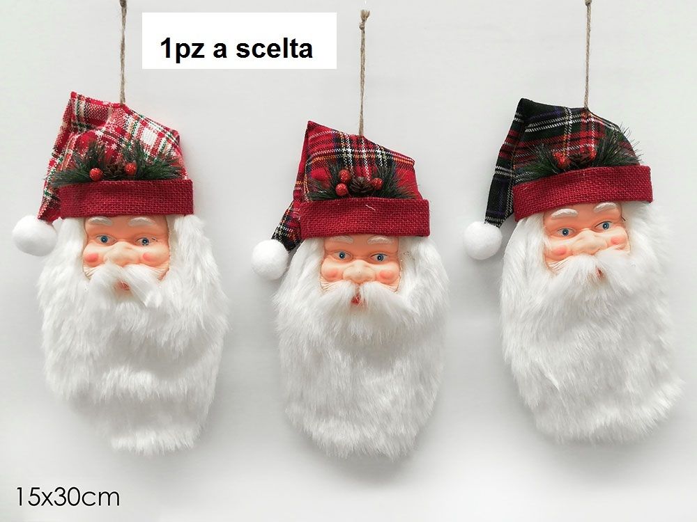 APP. BABBO NATALE 30X15 CM SCOZZESE 3ASSHappy Casa
